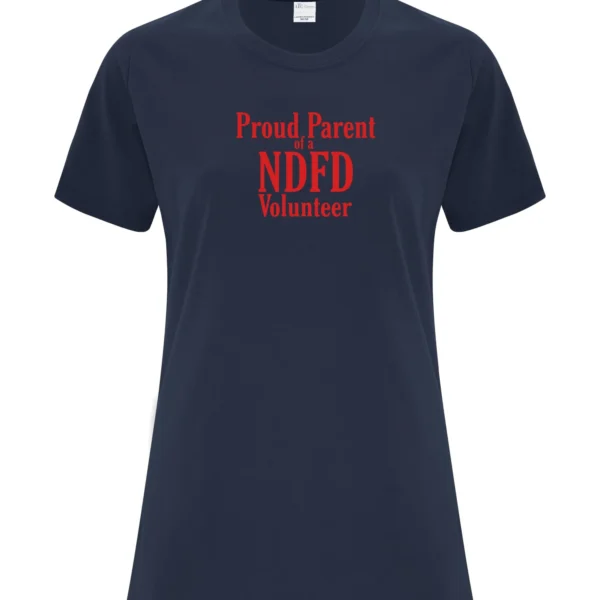 NDFD Proud Parent Navy Ladies Tee