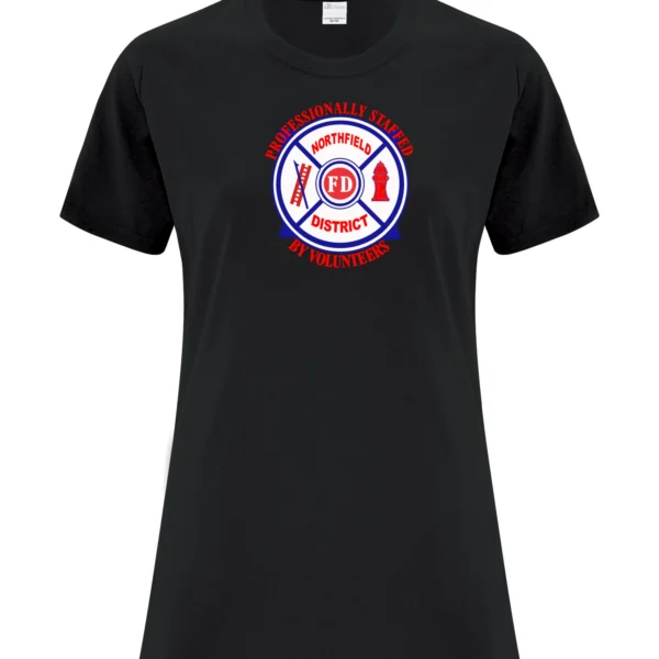Professionally Staffed NDFD Black Ladies Tee