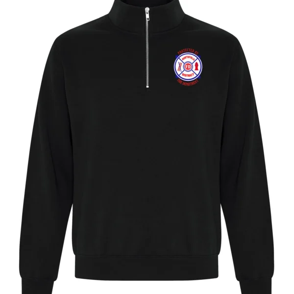 NDFD Protected Black 1/4 Zip Sweater