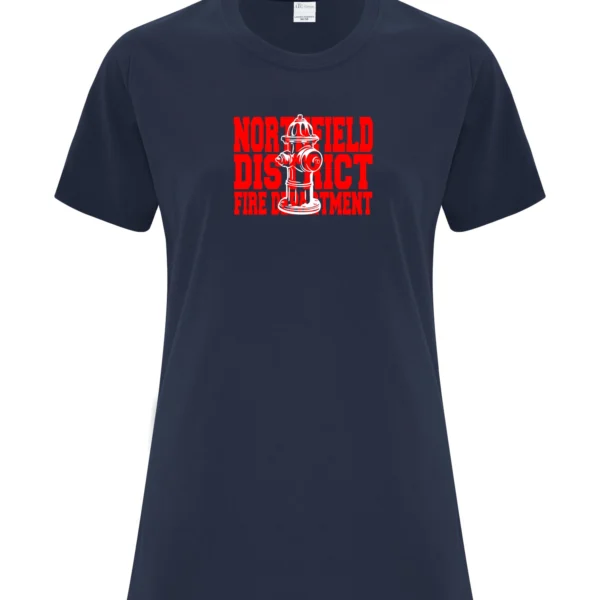 NDFD Hydrant Navy Ladies Tee