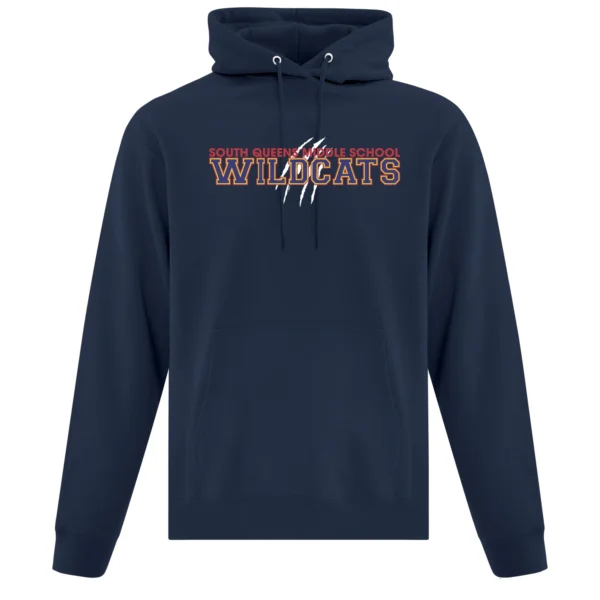 SQMS Wildcats Navy Unisex Adult Hoodie