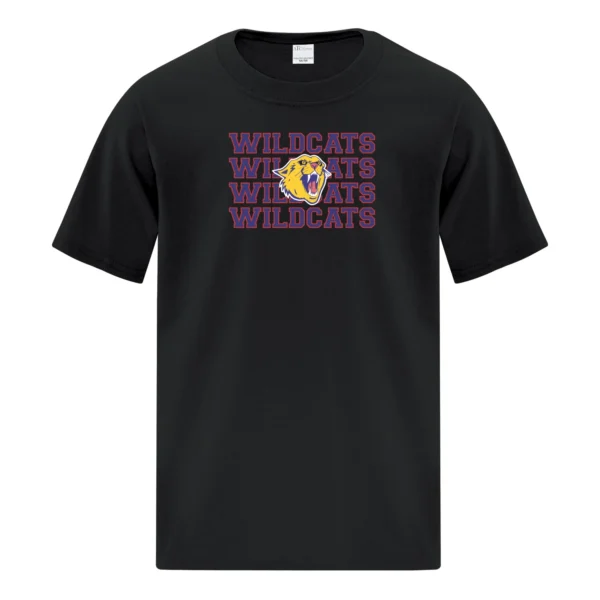 SQMS Wildcats Black Youth Tee