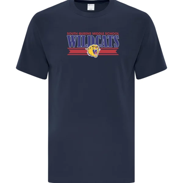 SQMS Wildcats Navy Unisex Tee