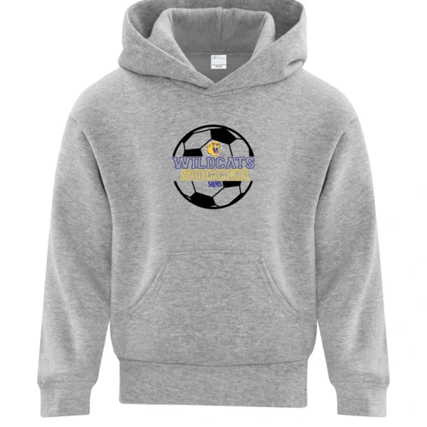 SQMS Wildcats Athletic Grey Youth Soccer Hoodie
