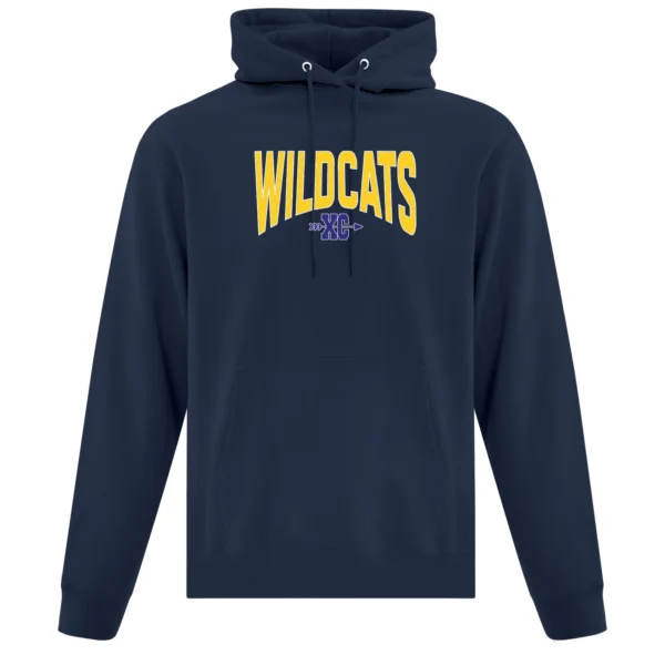 SQMS Wildcats Navy Unisex Adult Cross Country Hoodie