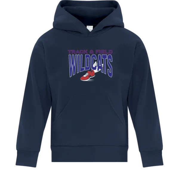 SQMS Wildcats Navy Youth Track & Field Hoodie