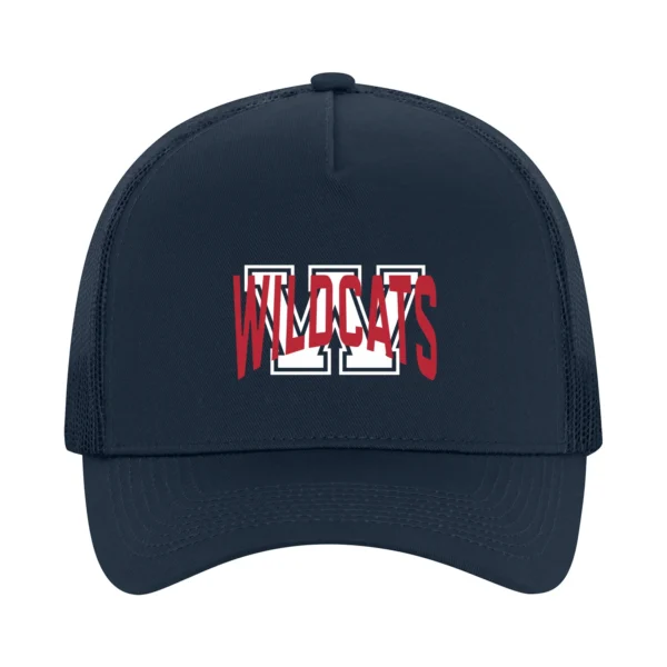 SQMS Wildcats Navy Adjustable Trucker Cap