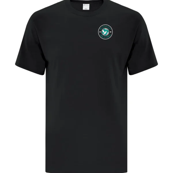Blackout Volleyball Unisex Left Chest and Full Back Tee