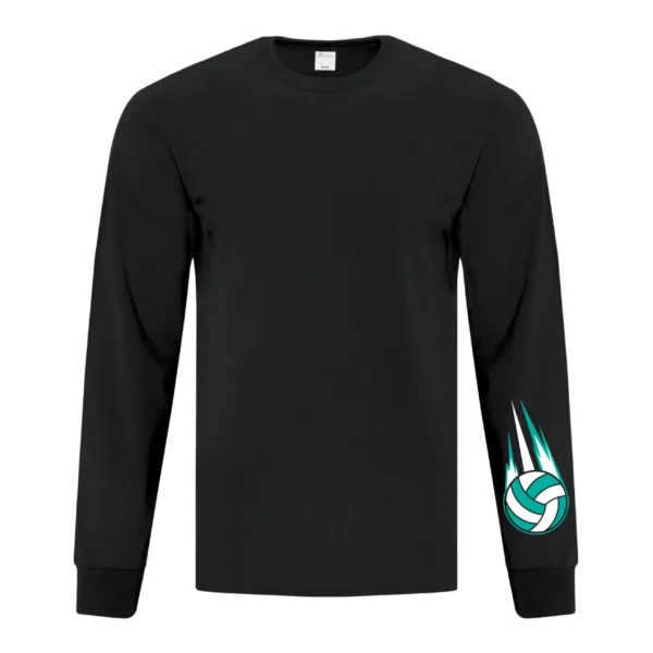 Blackout Left Arm and Full Back Unisex Long Sleeve Tee