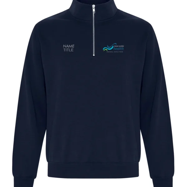 NSHA Renal Dialysis Department Embroidered Unisex 1/4 Zip Sweater